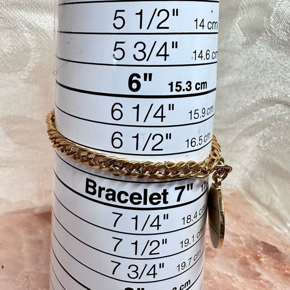 Presidential Seal Gold Chain Charm/Pendant RONALD REGAN Gold Tone Bracelet 0710 - Picture 4 of 8